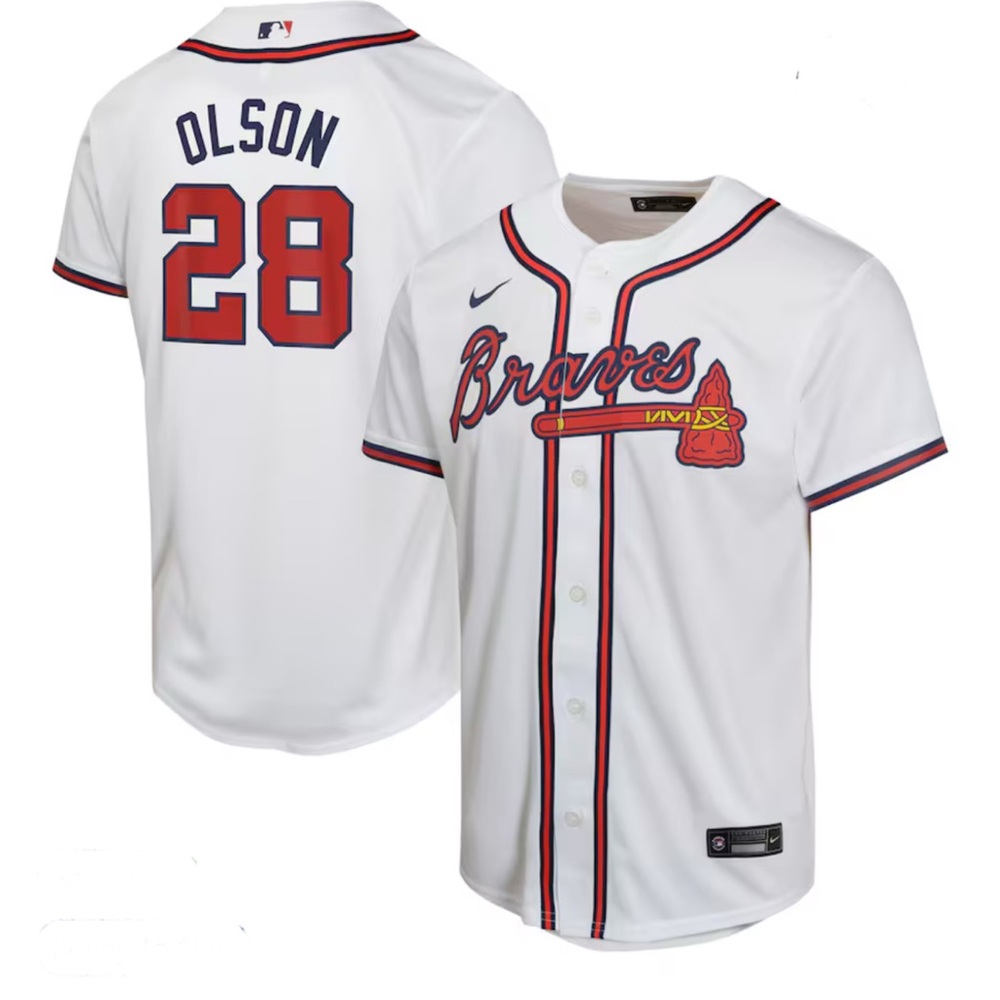 Matt Olson Atlanta Braves Nike Youth Home Game Player Jersey - White